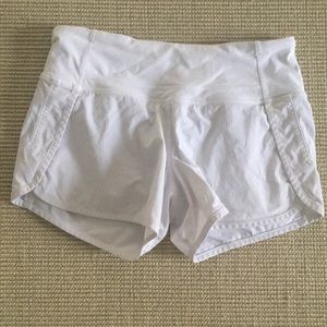 White Lululemon Shorts